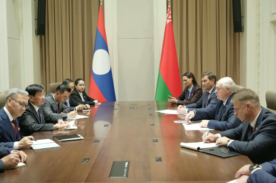 Lao, Belarus Leaders Seek Stronger Cooperation to Deliver Benefits for People